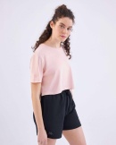 Kappa Authentic Ghigax Kadın  Oversize Fit Tişört - Pembe