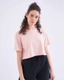Kappa Authentic Ghigax Kadın  Oversize Fit Tişört - Pembe