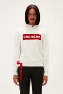 Bad Bear Kadın Flog Hoodıe Sweatshirt - Beyaz