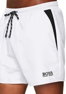 Hugo Boss Erkek Deniz Şortu -Beyaz