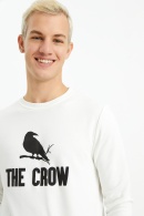 The Crow Erkek Sweatshirt - Beyaz