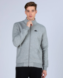Kappa Logo Zentil Erkek Regular Fit Fermuarlı Eşofman Üst - Gri