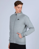 Kappa Logo Zentil Erkek Regular Fit Fermuarlı Eşofman Üst - Gri