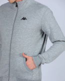 Kappa Logo Zentil Erkek Regular Fit Fermuarlı Eşofman Üst - Gri