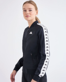 Kappa 222 Banda Womber Slim Kadın Regular Fit Fermuarlı Eşofman Üst - Siyah