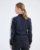 Kappa 222 Banda Womber Slim Kadın Regular Fit Fermuarlı Eşofman Üst - Siyah