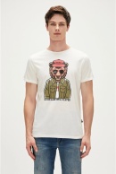 Bad Bear Good Game T-shirt - Beyaz