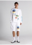 Kappa Logo Navarro Erkek Sweatshırt - Beyaz