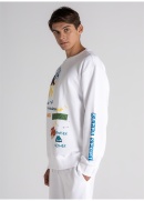 Kappa Logo Navarro Erkek Sweatshırt - Beyaz