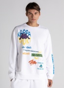Kappa Logo Navarro Erkek Sweatshırt - Beyaz