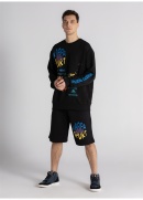 Kappa Logo Navarro Erkek Sweatshırt - Siyah