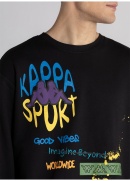 Kappa Logo Navarro Erkek Sweatshırt - Siyah