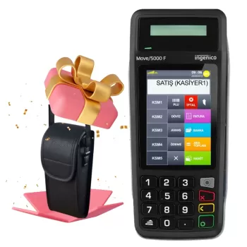 İngenico Move 5000 F Yeni Nesil Mobil Pos Yazarkasa Çanta Hediyeli