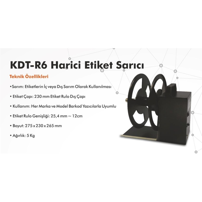 KDT-R6 Harici Etiket Sarıcı