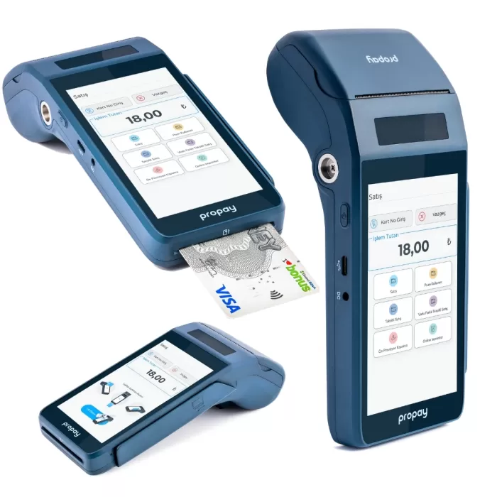 Propay P1000-ECR Android Yazarkasa Pos 20 Adet Rulo Hediye