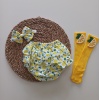 MARS BABY KIZ BEBEK LİMON DESENLİ FIRFIRŞORT ETEK ÇORAPLI TAKIM