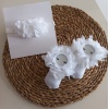 MARS BABY Kız Bebek Özel Gün Fırfırlı Beyaz Bandana Çorap Set