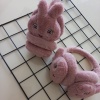 MARS BABY Kız Çocuk Gülkurusu Tavşan Peluş Kulaklık
