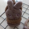 MARS BABY Kız Erkek Çocuk Kahverengi Tavşan Peluş Kulaklık