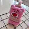 MARS BABY Kız Erkek Çocuk Pembe Ayıcık Peluş Kulaklık