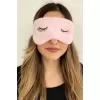 MARS BABY Peluş Pembe Kirpikli Göz Uyku Bandı