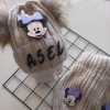 MARS BABY Bebek Kız Çocuk İsimli Bej Lila Minnie Çift Ponponlu Atkı Bere Takımı