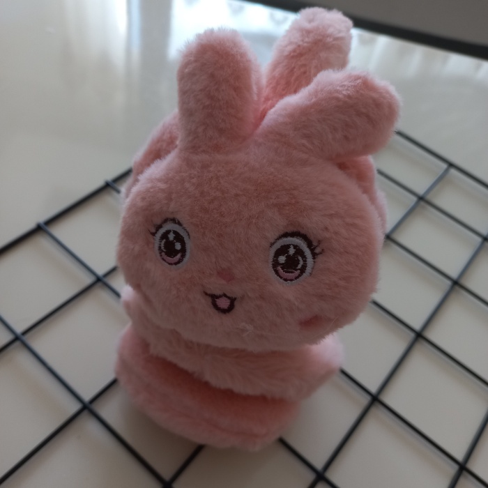 MARS BABY Kız Çocuk Somon Tavşan Peluş Kulaklık