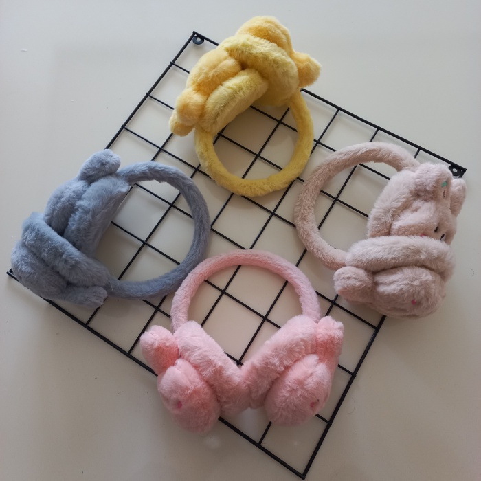 MARS BABY Kız Erkek Çocuk Tavşan Peluş Kulaklık