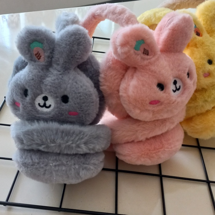 MARS BABY Kız Erkek Çocuk Tavşan Peluş Kulaklık