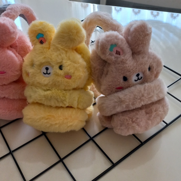 MARS BABY Kız Erkek Çocuk Tavşan Peluş Kulaklık