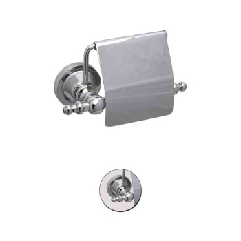 Maya Ottoman Chrome Kapaklı Kağıtlık %100 Pirinç
