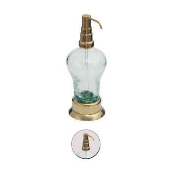 Maya Ottoman PVD Gold Setüstü Sıvı Sabunluk C Cam %100 Pirinç
