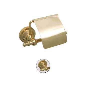 Maya Ottoman PVD Gold Kapaklı Kağıtlık %100 Pirinç