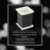 Mayaglory VOGUE Serisi Doğal Mermer Taş Diş Fırçalık Siyah Renk 4250