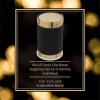Mayaglory VOGUE Serisi Doğal Mermer Taş Deri Yuvarlak Çöp Kovası Siyah Gold Renk 3026