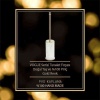 Mayaglory VOGUE Serisi Doğal Mermer Tuvalet Fırçası Beyaz Gold Renk 9032