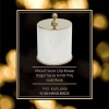 Mayaglory VOGUE Serisi Doğal Mermer Çöp Kovası Beyaz Gold Renk 9026