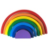 MERLA Waldorf 7li Renkli Gökkuşağı Blokları Eğitici Ahşap Oyuncak