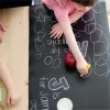 Jaq Jaq Tozsuz Tebeşirli Karalama Matı - Siyah