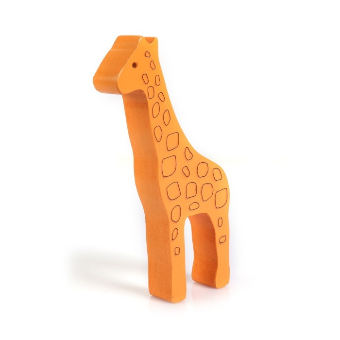 MERLA Renkli Zürafa Eğitici Ahşap Oyuncak