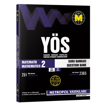 metropol Yös トルコ大学参考書 Metropol Yayınları Tr-yös Matematik Konu Özetli Soru Bankası