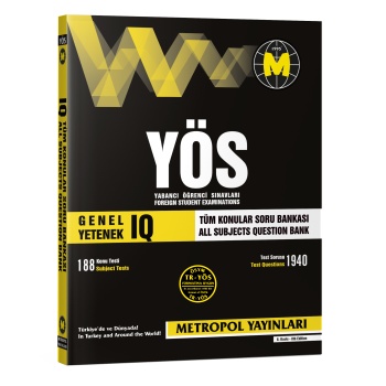 metropol Yös トルコ大学参考書 TR-YOS Mathematics All Subjects (Question Bank With Solution