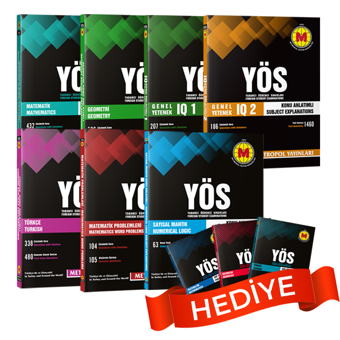 YÖS SET-1 (TÜM DERSLER KONU ANLATIMLI FULL PAKET KİTAP SETİ)