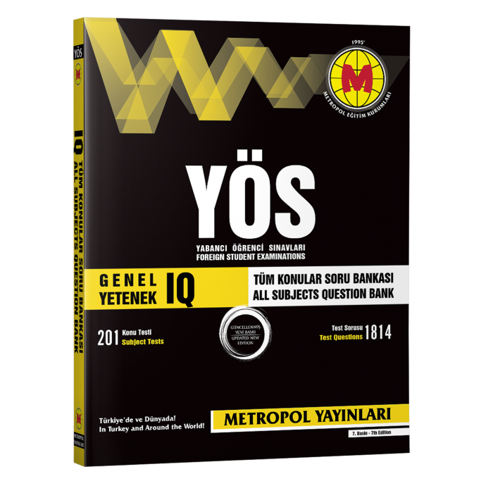 YÖS GENEL YETENEK (IQ) TÜM KONULAR SORU BANKASI