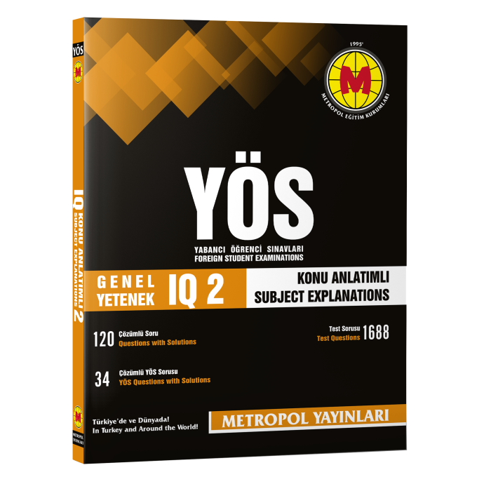 YÖS GENEL YETENEK (IQ)-2 (KONU ANLATIMLI-ÖRNEK ÇÖZÜMLÜ)