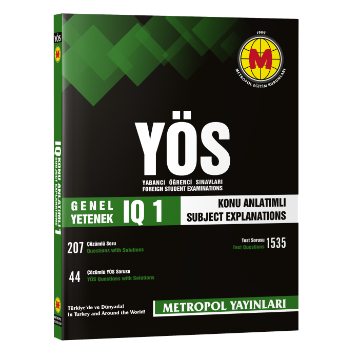 YÖS SET-9 (IQ-GENEL YETENEK FULL PAKET KİTAP SETİ)