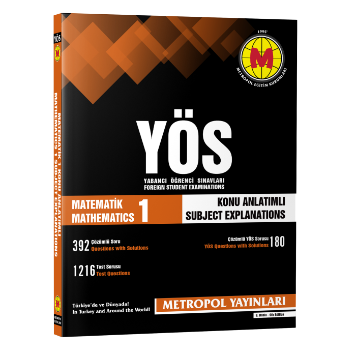 YÖS SET-11 (TÜM DERSLER KONU ANLATIMLI - SORU BANKALI VE DENEME SINAVLI KİTAP SETİ)