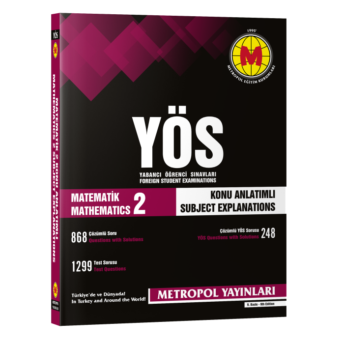 YÖS SET-11 (TÜM DERSLER KONU ANLATIMLI - SORU BANKALI VE DENEME SINAVLI KİTAP SETİ)