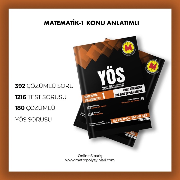 YÖS MATEMATİK-1 (KONU ANLATIMLI-ÖRNEK ÇÖZÜMLÜ)