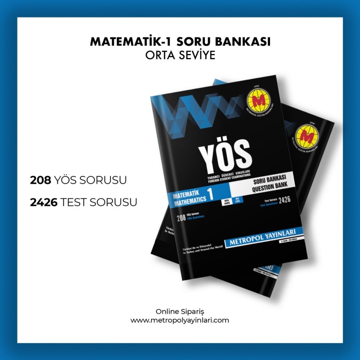 YÖS MATEMATİK-1 SORU BANKASI (ORTA SEVİYE)